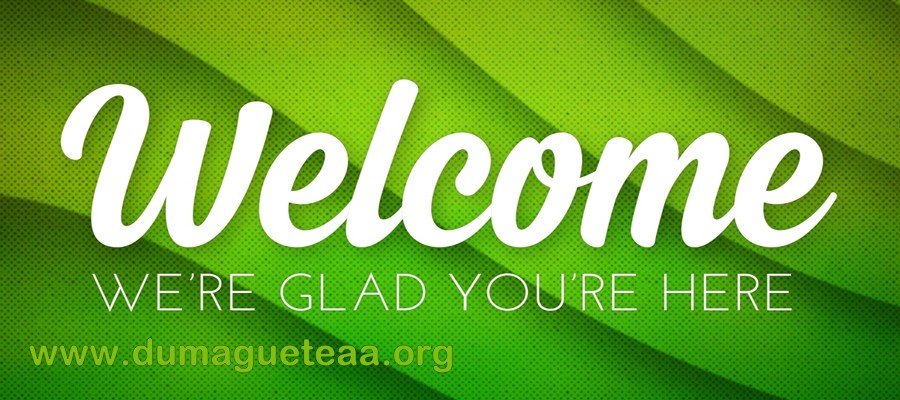 Unused historical welcome banner prototype recovered from the original DumagueteAA.org website files during development of the 2016 Philippines AA National Convention pages.