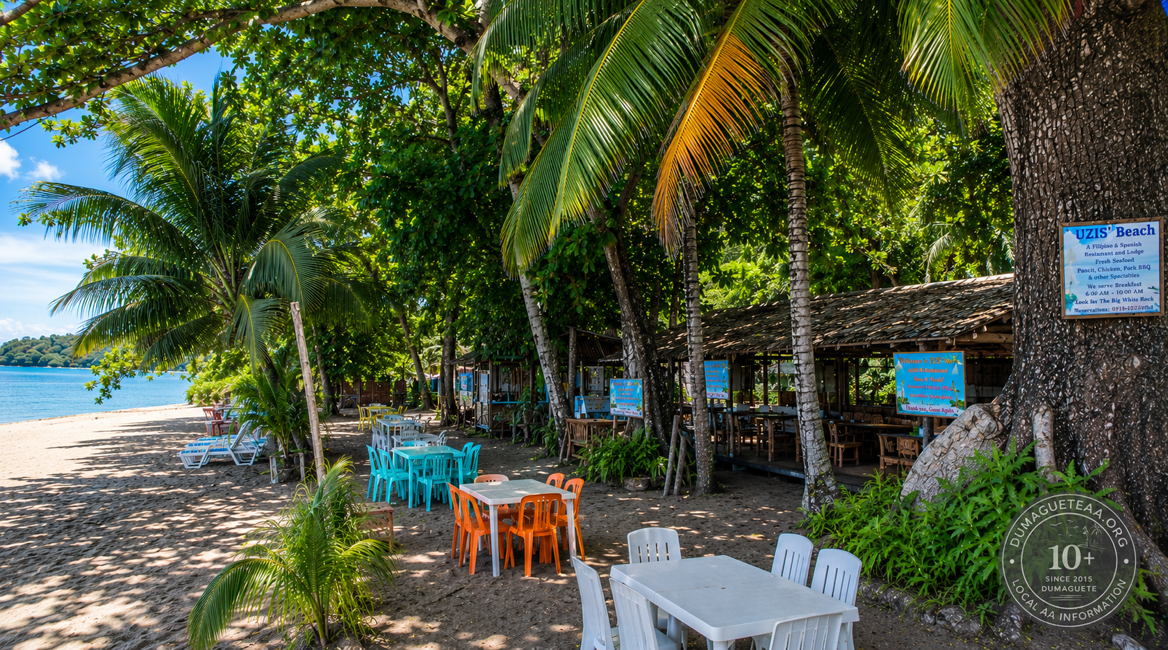 Uzi Beach Resort in Dauin, Negros Oriental, AA meeting location near Dumaguete