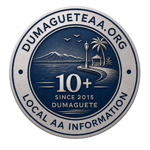 Proposed obverse of the DumagueteAA.org commemorative visitor medallion.